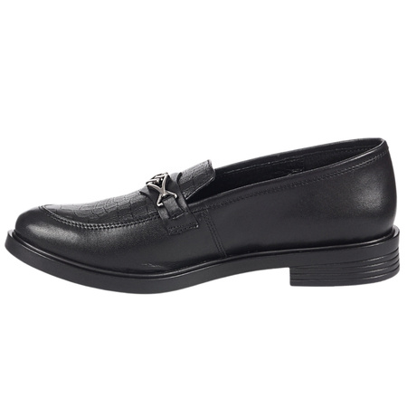 Mokasyny damskie Syrena SE 02883 w kolorze czarnym