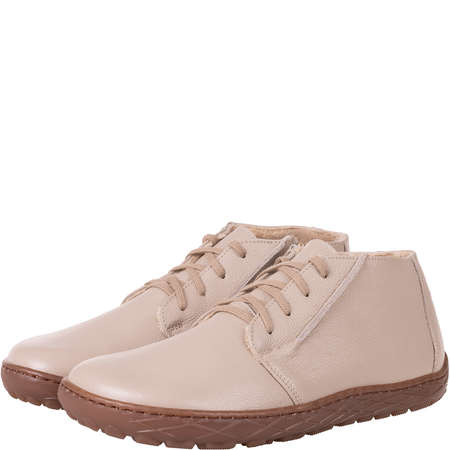 Botki barefoot marki Syrena SGO B011 groch beż - skóra naturalna