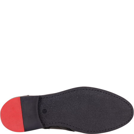 Trzewiki męskie Syrena SST 176 czarne - skóra naturalna