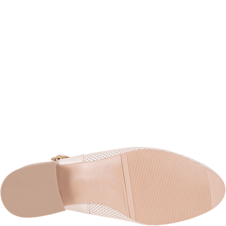 Beżowe sandały marki Syrena SGO 1996 - skóra naturalna