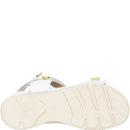 Sandały skórzane damskie marki Syrena SST 990 białe