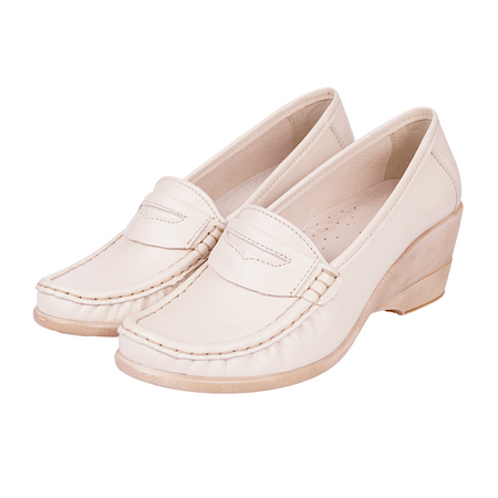 Półbuty damskie na koturnie skórzane Syrena SST 1593/35