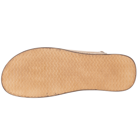 Skórzane sandały damskie marki Syrena SST 987 beżowe