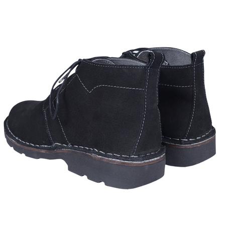 Skórzane trzewiki męskie polskiego producenta SYRENA 821 czarne