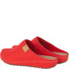 Kapcie damskie Syrena SH 104 czerwone z wkładką skórzaną