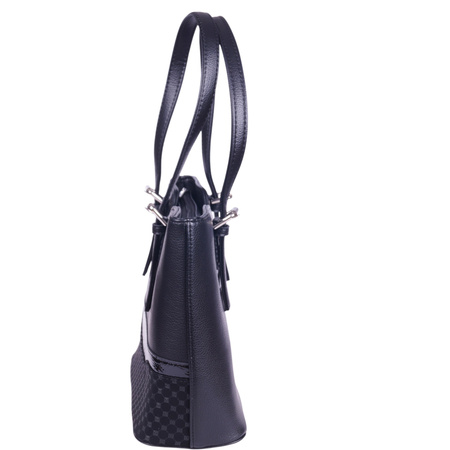 Torebka damska czarna ze skóry ekologicznej - elegancka i klasyczna