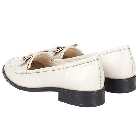 Półbuty damskie skóra naturalna Syrena SE 053P beżowe