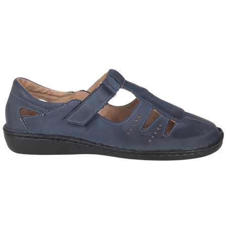 Granatowe przewiewne półbuty na rzepy SOT 067 marki Syrena