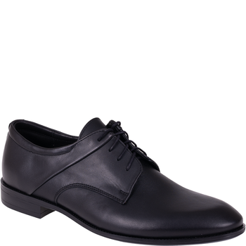 Półbuty męskie Syrena SI 400-459 czarne skórzane