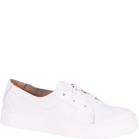 Półbuty damskie skórzane Syrena SLA 1101/121 białe