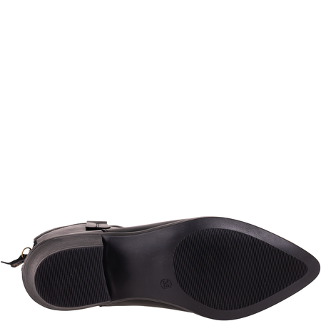 Kowbojki damskie skórzane marki Syrena STA 4281 czarne