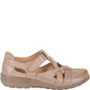 Syrena SH 423 - komfortowe beżowe półbuty wiosenne, skórzane
