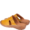 Skórzane klapki damskie marki Syrena SST 663 żółte