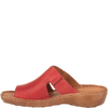 Skórzane klapki damskie marki Syrena SST 663 czerwone