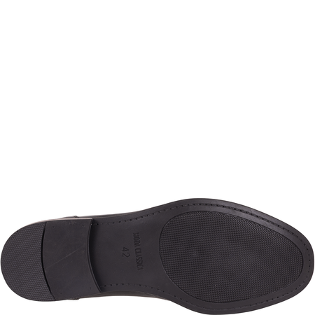 Skórzane półbuty męskie marki Syrena SI 424-459-2 czarne