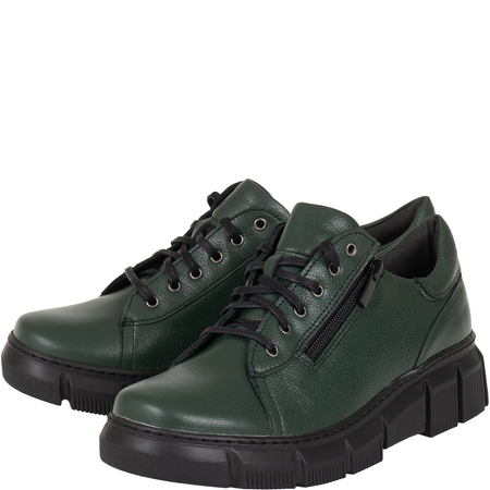 Damskie półbuty skórzane Syrena SWB 030 zielone