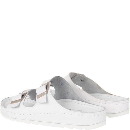 Klapki Syrena SH 288 białe - komfortowe obuwie sanitarne