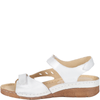 Sandały skórzane damskie Syrena SST 907 biało-srebrne