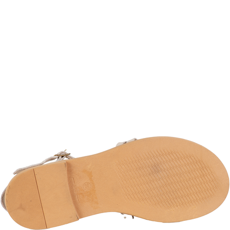 Sandały damskie marki Syrena SLA 1067 beż, skóra licowa