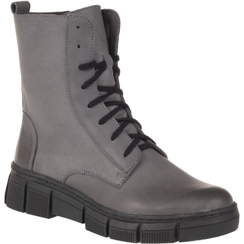 Skórzane trzewiki damskie Syrena SST 4090/DA grafit