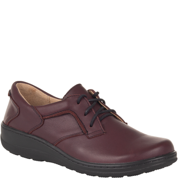 Wygodne półbuty damskie Syrena SH 715-2 ciemna wiśnia