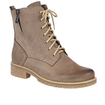 Botki damskie skórzane oliwkowe marki Syrena SST 4038