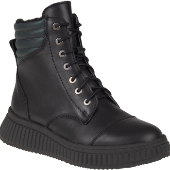 Modne skórzane botki damskie Syrena SH 599 czarne