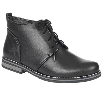 Botki damskie wiązane marki Syrena SST 4000/d czarne