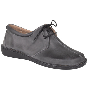 Klasyczne półbuty damskie skórzane Syrena SOT 070 szare