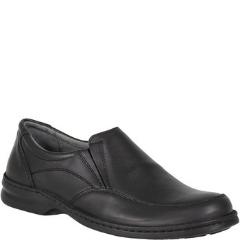 Półbuty męskie Syrena SH 871 - skóra naturalna, czarne