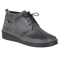 Komfortowe botki damskie skórzane Syrena SOT 072/M szare