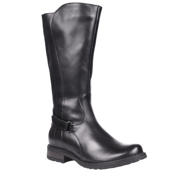 Kozaki skórzane damskie Syrena K-225 czarne