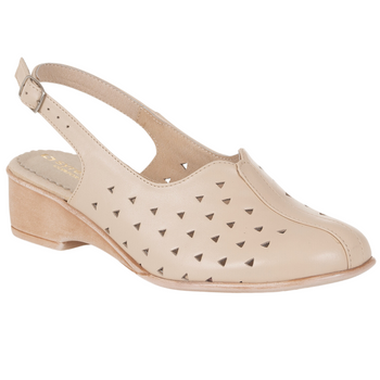 Syrena SWB 131 beżowe sandały damskie - skórzane, wygodne