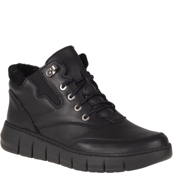 Botki damskie skórzane Syrena SH 561 czarne | Polska marka