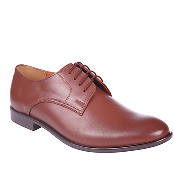 Półbuty wizytowe męskie skórzane w kolorze brązowym Syrena  SE 934 