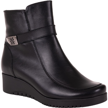 Wygodne botki damskie skórzane Syrena SGO 1249 czarne