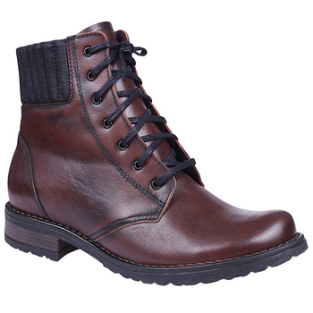 Trzewiki damskie skórzane sznurowane ocieplane kabir Syrena K-240