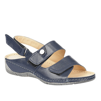 Sandały damskie skórzane SYRENA SWB 538+ granatowe