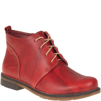 Botki damskie zimowe marki Syrena SST 4000/D czerwone