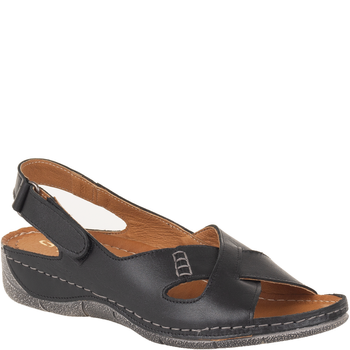 Sandały damskie skórzane Syrena Comfort SWB 531 czarne