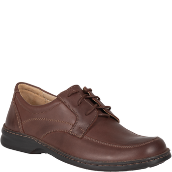 Półbuty męskie brązowe Syrena SH 870 - skóra naturalna