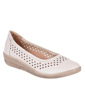 Elastyczne półbuty damskie Syrena SE 22P-196 beż