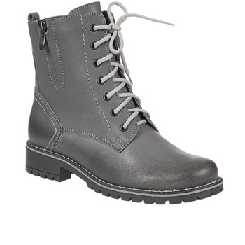 Botki damskie skórzane marki Syrena SST 4038 grafit