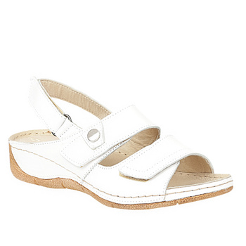 Sandały damskie skórzane SYRENA SWB 538+ białe
