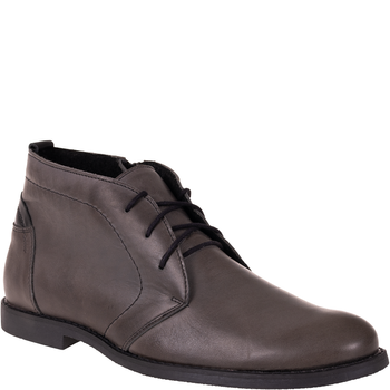 Trzewiki męskie Syrena SST 176 grafit - skóra naturalna