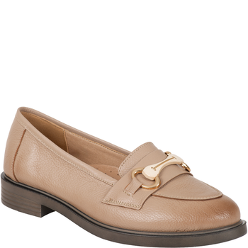 Mokasyny damskie Syrena SE P-299A cappuccino, skóra naturalna