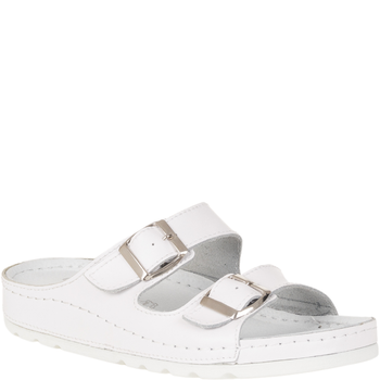 Klapki Syrena SH 288 białe - komfortowe obuwie sanitarne