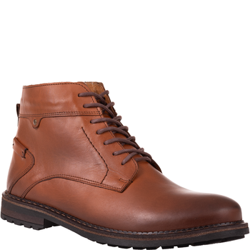 Trzewiki męskie Syrena SI 089-606 brąz - skóra naturalna licowa