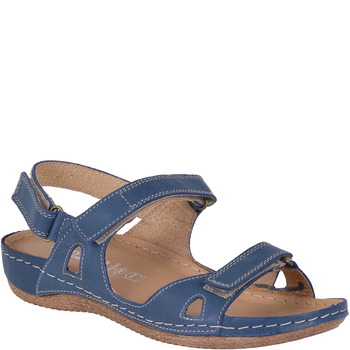 Sandały damskie skórzane granatowe Syrena Comfort SH 205