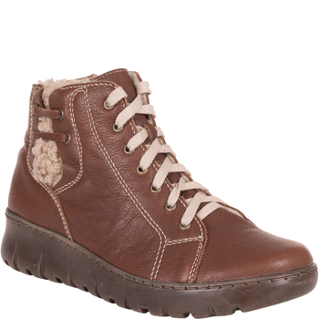 Trzewiki damskie skóra naturalna Syrena SH 789.086 brąz